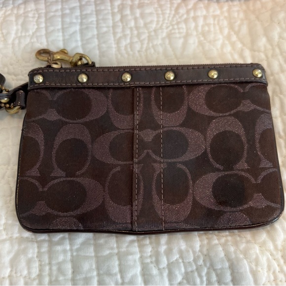 Coach signature studded wristlet - Picture 1 of 6
